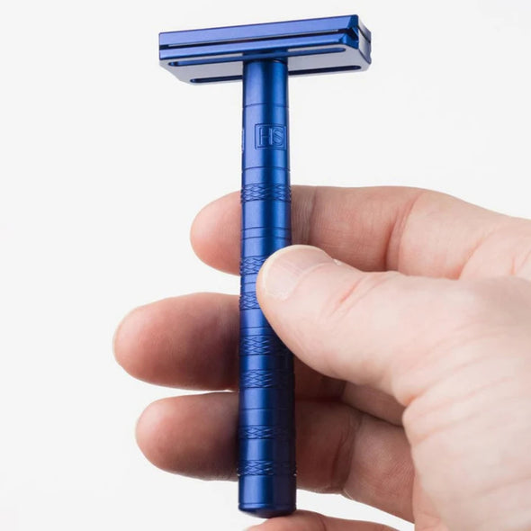 Henson Shaving AL13 Safety Razor Steel Blue