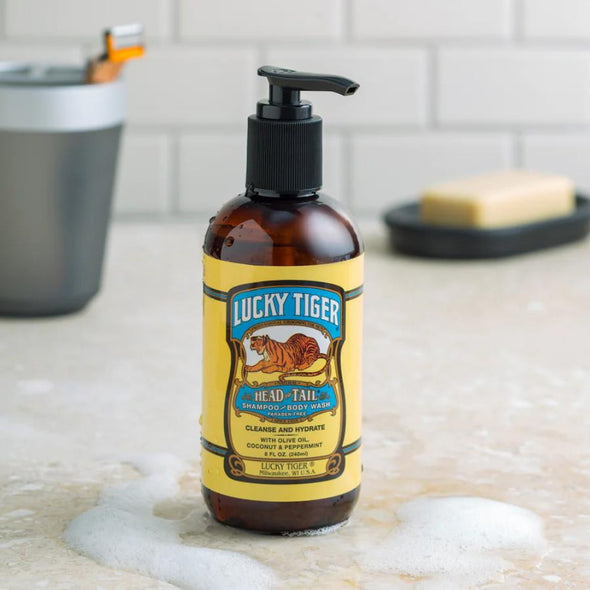 Lucky Tiger Head To Tail Shampoo and Body Wash 240ml