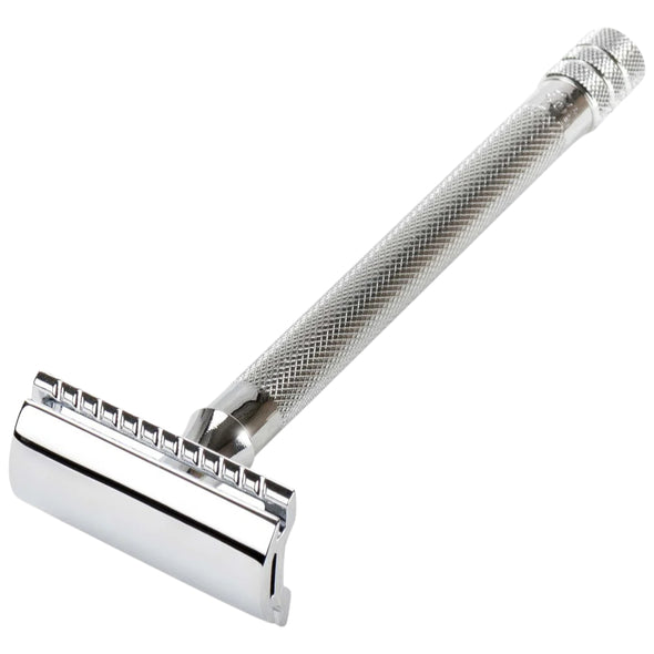 Merkur 24C Safety Razor & Stand Gift Set Chrome