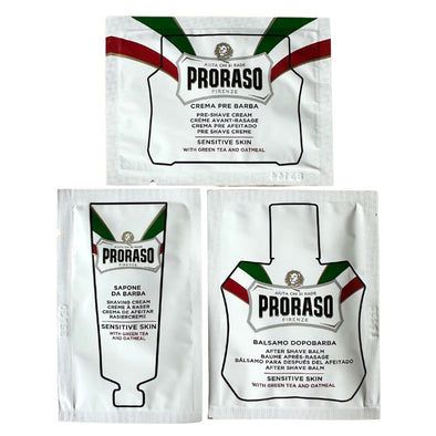 Proraso Shaving Sample Sachet Trio Sensitive