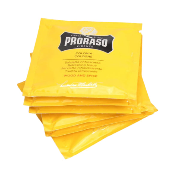 Proraso Wood & Spice Cologne Wipes (6)