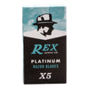 Rex Platinum Stainless Steel Double Edge Blades (100)