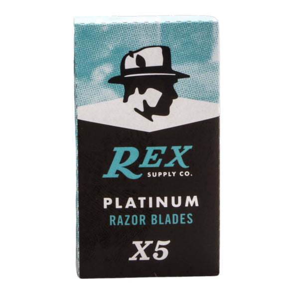 Rex Platinum Stainless Steel Double Edge Blades (5)